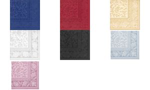 PAPSTAR servetten ´ROYAL Collection Ornaments´, wit