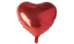 PAPSTAR folieballon ´Hart´, diameter: 450 mm, rood