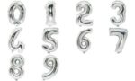 PAPSTAR folieballon ´Cijfers´, cijfer: 8, zilver