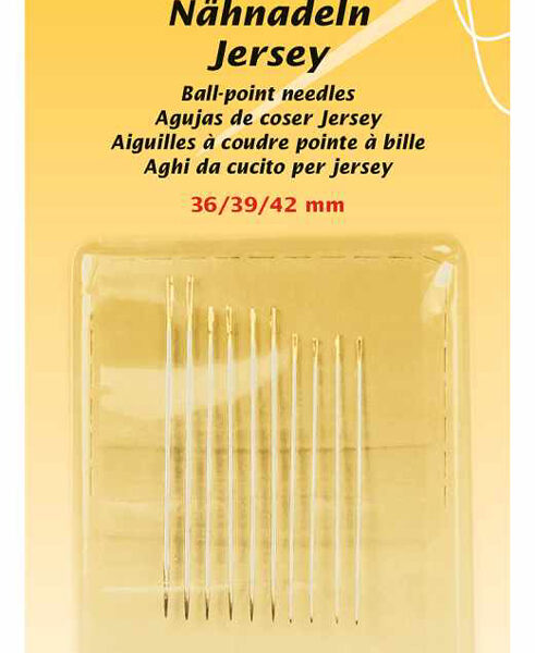 Handnaaldjesset 'Jersey' (10 stuks)
