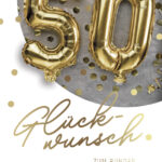 SUSY CARD Verjaardagskaart 'Folieballonnen' - 50e verjaardag