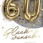 SUSY CARD Verjaardagskaart 'Folieballonnen' - 60e verjaardag