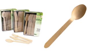 NATURE Star houten lepels, lengte: 160 mm