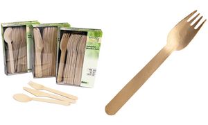 NATURE Star houten vorken, lengte: 160 mm