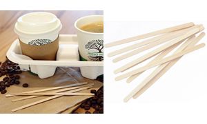 Houten roerstaafjes, lengte: 178 mm