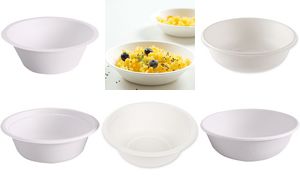 NATURE Star suikerriet-schaal, rond, 500 ml, wit