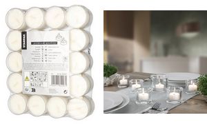 Waxinelichtjes, diameter 38 mm, wit