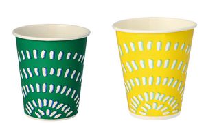 STARPAK kartonnen-drinkbeker, 0,3 l, geel, 100 stuks