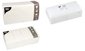 PAPSTAR Servetten, 330 x 330 mm, 1-laags, wit
