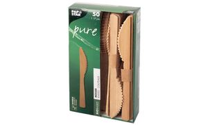 PAPSTAR bamboe-mes 'pure', lengte: 170 mm, 50 stuks