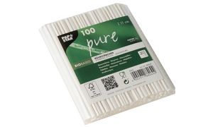 PAPSTAR papieren roerstaafjes 'pure', lengte: 110 mm, wit