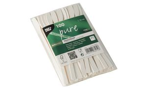 PAPSTAR papieren roerstaafjes 'pure', lengte: 140 mm, wit