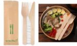 NATURE Star bestekset 'Double', van berkenhout, 3-delig