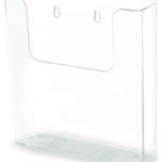 Deflecto folderhouder A5 staand, transparant, voor tafel en wand