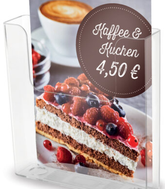 Deflecto folderhouder A4 staand transparant