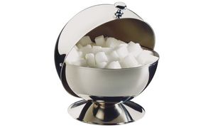 APS Suikerpot met roldeksel, roestvrij staal APS Suikerpot met roldeksel, roestvrij staal