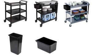 APS Container voor serveerkar READY, 42 liter, zwart