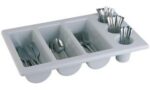 APS Bestekbak GN 1/1 met 6 vakken, grijs