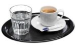 APS Dienblad KOFFIEHUIS, ovaal, zwart melamine
