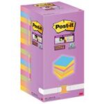 Post-it Haftnotizen super sticky, 76 x 76 mm, gekleurd, 16 blokken