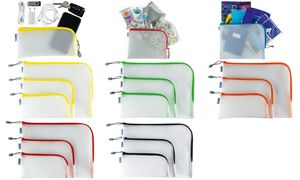 HERMA ritssluitingzakje 'Mesh Bags', 230 x 110 mm, geel