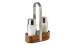 APS zout- en peperstrooierset WOOD, acaciahout/RVS
