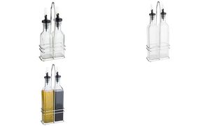 APS olie- en azijnstel, glas/rvs, 0,12 liter