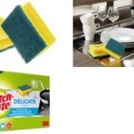 Schuimspons Universeel Delicaat, kleur: geel/blauw