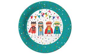PAPSTAR kartonnen bord 'Superhero', rond, 230 mm