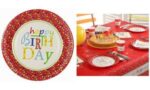 PAPSTAR kartonnen bord 'Happy Birthday', rond, 230 mm