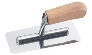 WESTEX plakspaan roestvrij staal, venetiaanse vorm, 200 x 90/80 mm