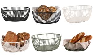 APS Brood- en fruitmandje SVART, ovaal, 240 x 190 mm, groen