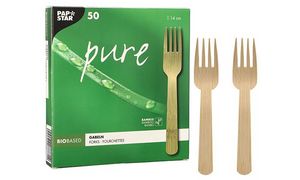 PAPSTAR vork 'pure', lengte: 140 mm, 50 stuks PAPSTAR vork 'pure', lengte: 140 mm, 50 stuks