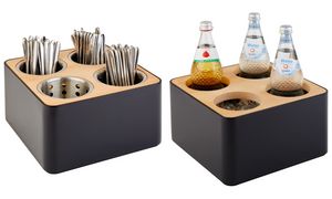 APS Bestekbak met 4 vakken, hout/kunststof APS Bestekbak met 4 vakken, hout/kunststof