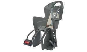 Kinderzadel fiets, grijs / zwart