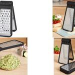 GastroMax inklapbare rasp, 2 zijden, RVS/zwart