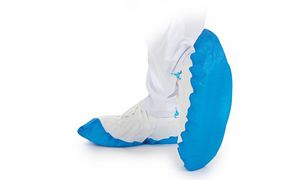HYGOSTAR PP-overschoen 'HYGOMAT' met CPE-zool, wit/blauw