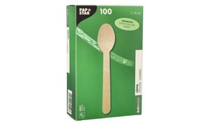 PAPSTAR houten lepel 'pure', gewaxt, lengte: 160 mm