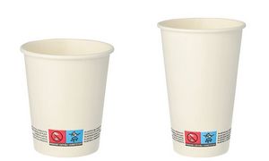 Kartonnen drinkbekers, 0,3 liter, wit