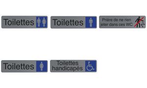 Bordje dames/herentoilet