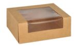 PAPSTAR Sushibox 'pure', maat: 120 x 100 x 45 mm, bruin