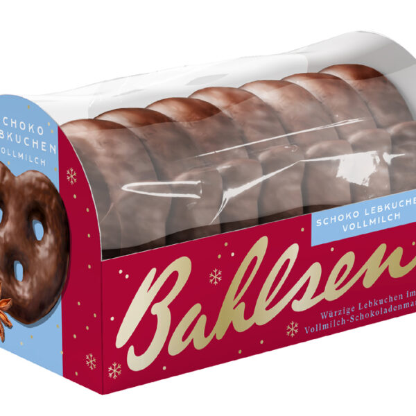 Bahlsen Peperkoek-pretzels melkchocolade, 175 g