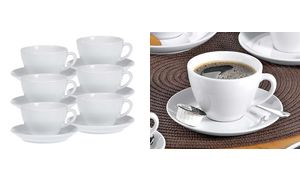 Esmeyer koffie-kopjes 'Bistro', set van 6, wit Esmeyer koffie-kopjes 'Bistro', set van 6, wit