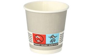 PAPSTAR kartonnen drinkbeker 'pure' Shot, 5 cl, grijs