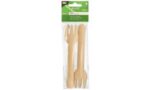 PAPSTAR papieren vork 'pure', lengte: 155 mm, naturel, 6 stuks