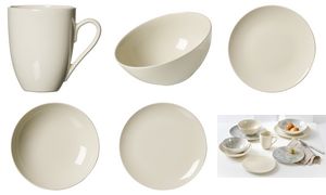 Crèmetinten dessertbord 205 mm