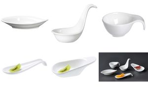 Ritzenhoff & Breker dipschaal GUSTO blad, wit Ritzenhoff & Breker dipschaal GUSTO blad, wit