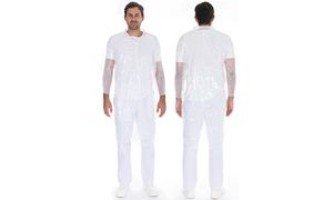 HYGONORM bezoekersjas Light met drukknopen, wit