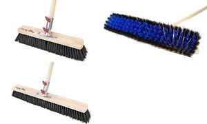 Peggy Perfect zaalbezem 'Tiger' met houten steel, 600 mm