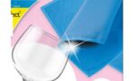 Peggy Perfect microvezel glazendoek 'Diamond', blauw